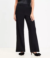 Petite Clean Wide Leg Pants Tuxedo Stripe