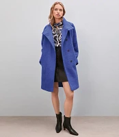 Curly Funnel Neck Coat