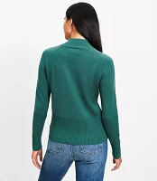 Petite Ribtrim Mock Neck Sweater