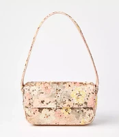 Floral Sequin Shoulder Bag