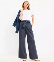 Belted Wide Leg Pants