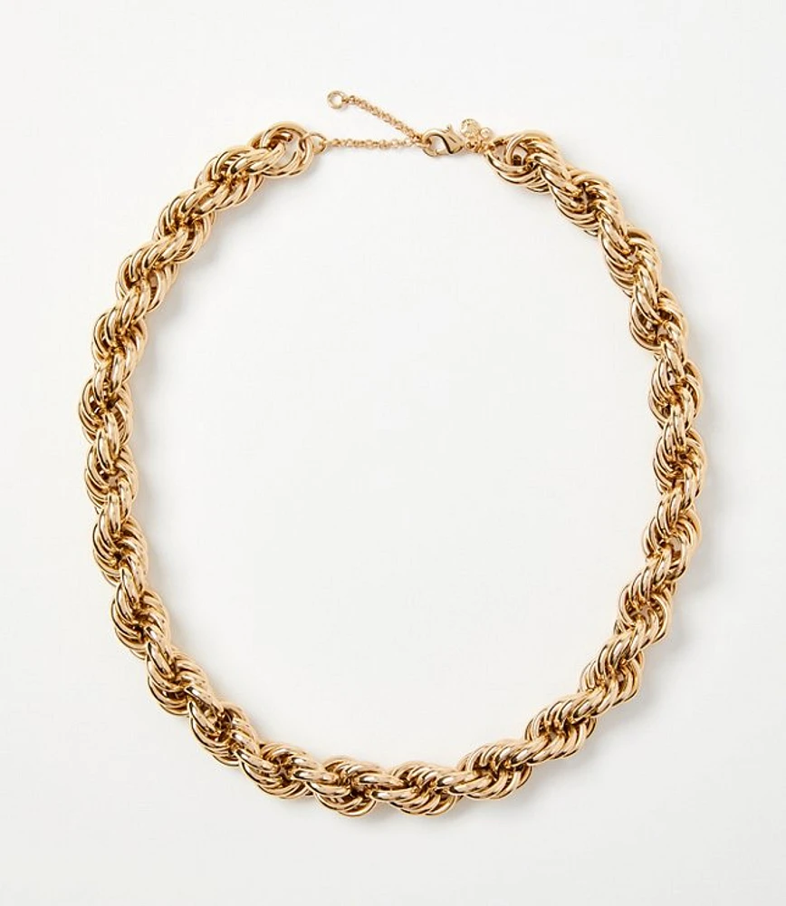 Rope Chain Statement Necklace