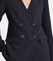 LOFT Versa Crepe Drape Collarless Blazer