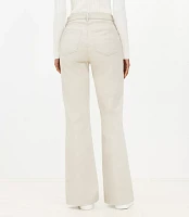 Curvy Utility Pocket High Rise Slim Flare Pants