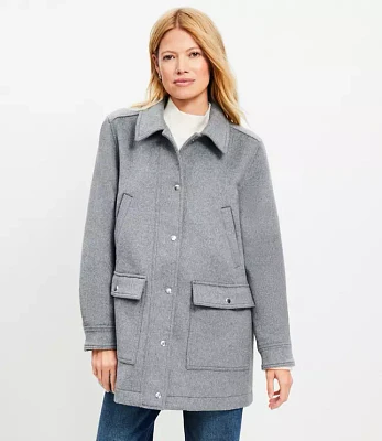 Tall Heathered Brushed Barn Jacket