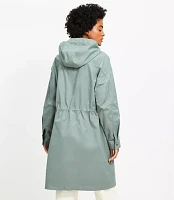 Petite Twill Hooded Anorak