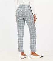 Petite Curvy Riviera Slim Pants Plaid