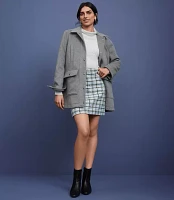 Petite Heathered Brushed Barn Jacket