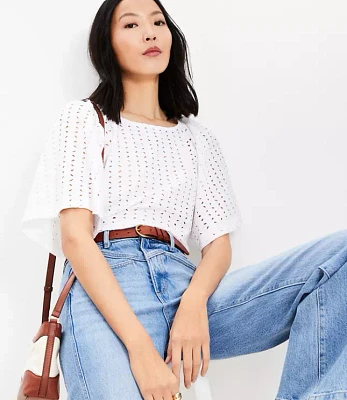 Eyelet Modern Tee