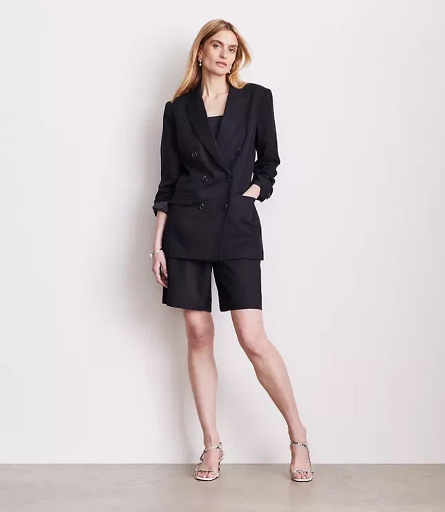 LOFT Versa Pure Spun Double Breasted Blazer