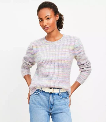 Petite Rainbow Spacedye Sweater