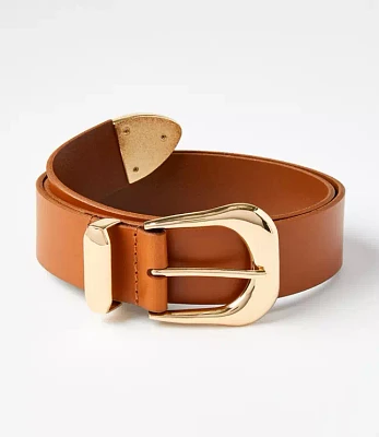 Wide Leather Western Belt