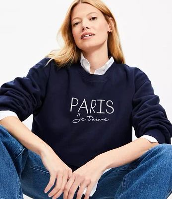 Petite Paris Je T'aime Terry Sweatshirt