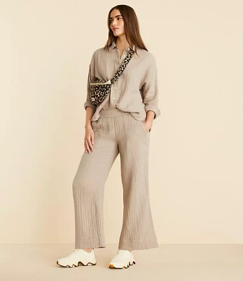 Lou & Grey Triple Cloth Wide Leg Pants