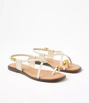 Metal Toe Ring Sandals