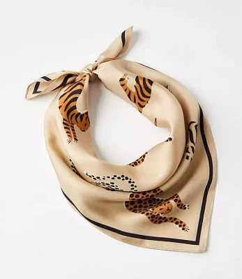 Cheetah Print Square Scarf