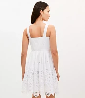 Eyelet Corset Mini Dress