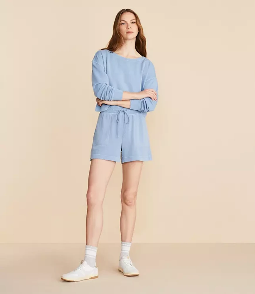 Lou & Grey Washed Cozy Cotton Shorts