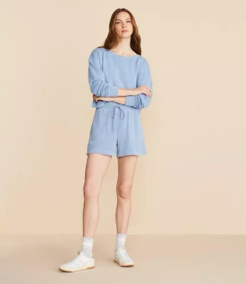 Lou & Grey Washed Cozy Cotton Shorts
