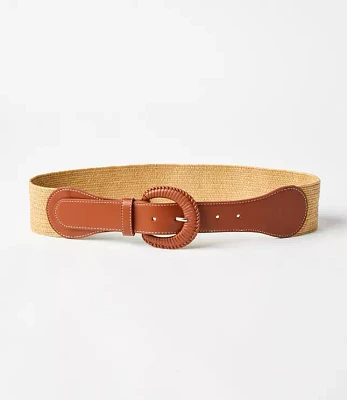 Woven Buckle Stretch Belt