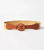 Woven Buckle Stretch Belt