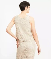 Scalloped Crochet Button Tank Top