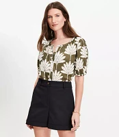 Cuffed Shorts Doubleweave