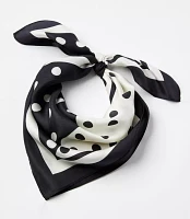 Dotted Silk Square Scarf