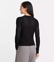 Petite LOFT Versa Ribbed Sweater