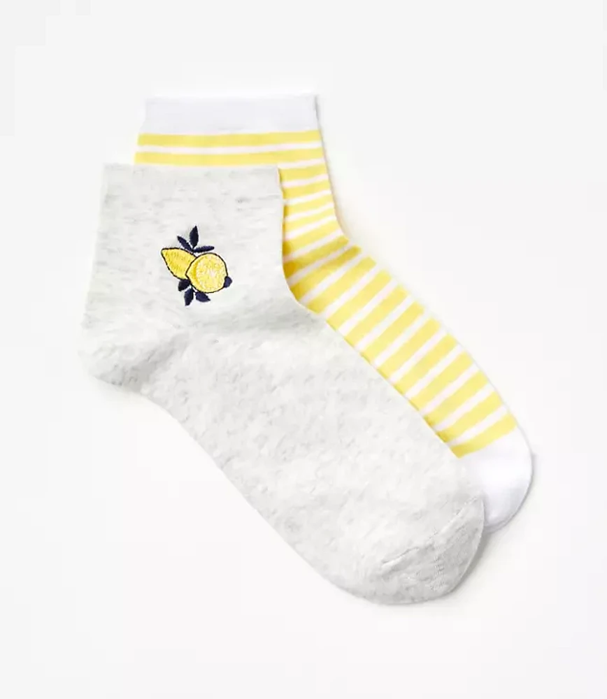 Lemon Ankle Sock Set