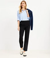 Pull On Straight Pants Ponte