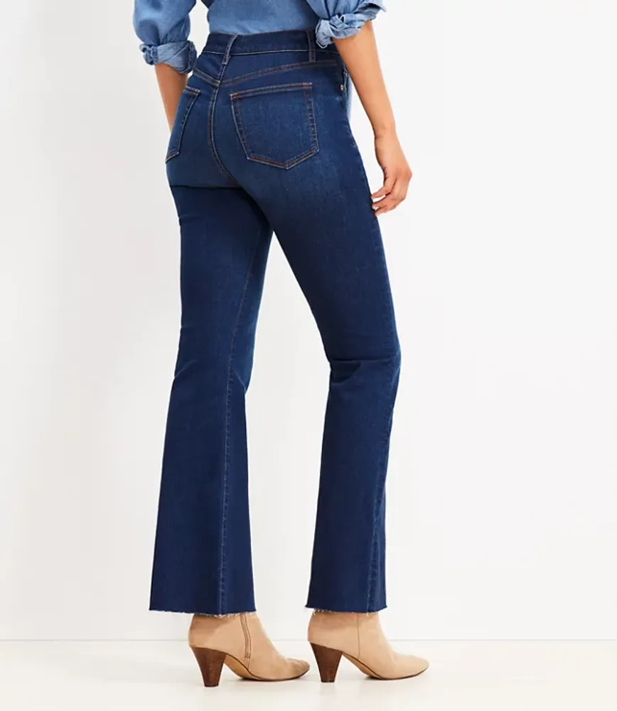 Fresh Cut High Rise Slim Flare Jeans Dark Wash