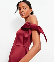 Bow Off The Shoulder Mini Dress