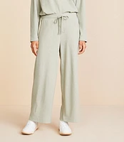 Lou & Grey Brushed Wafflestitch Wide Leg Crop Pants