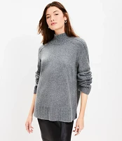 Slouchy Turtleneck Tunic Sweater