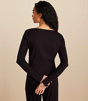 Lou & Grey Ribbed Abbreviated Cardigan