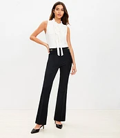 Horsebit Sutton Flare Pants Bi-Stretch