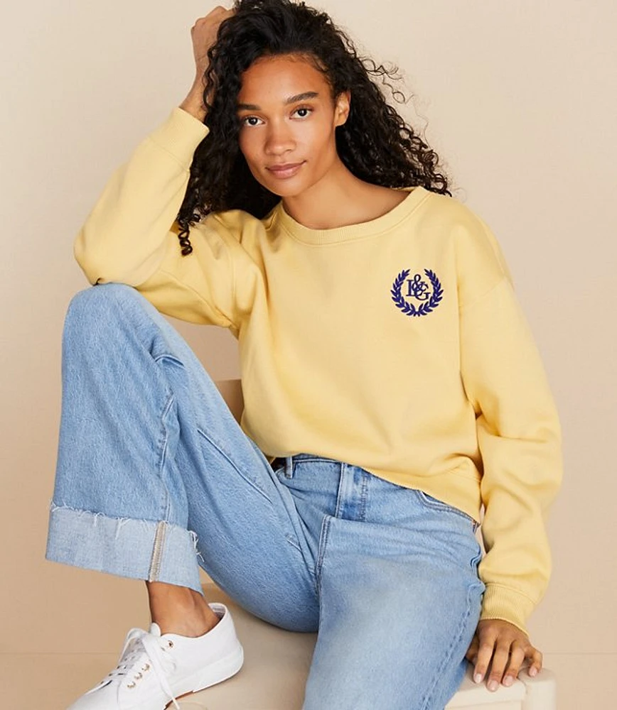 Lou & Grey Crest Fleece Sweatshirt