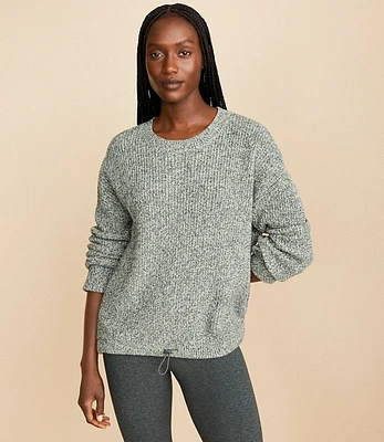 Lou & Grey Marled Drawstring Hem Sweater