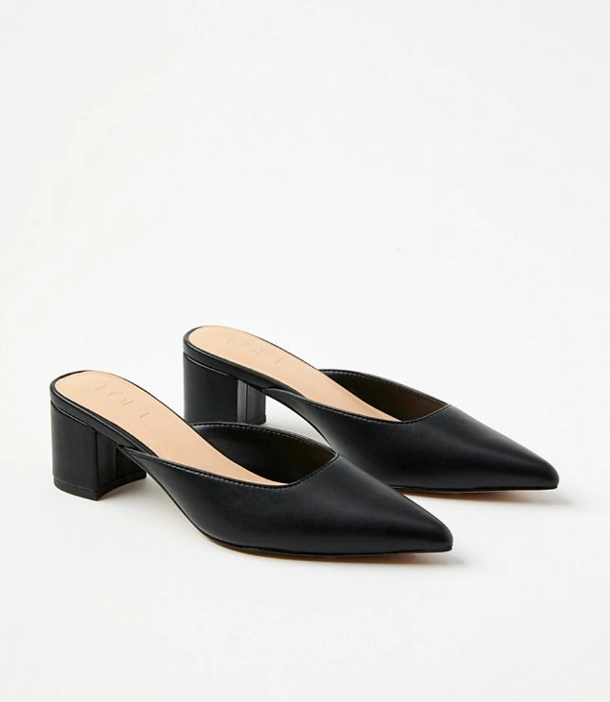 Modern Heeled Mules