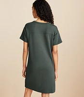 Lou & Grey Seamed Scubasoft Mini Pocket Dress