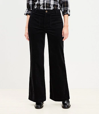 Curvy Palmer Wide Leg Pants Brushed Corduroy