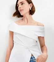 Asymmetrical Off The Shoulder Top