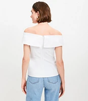 Asymmetrical Off The Shoulder Top