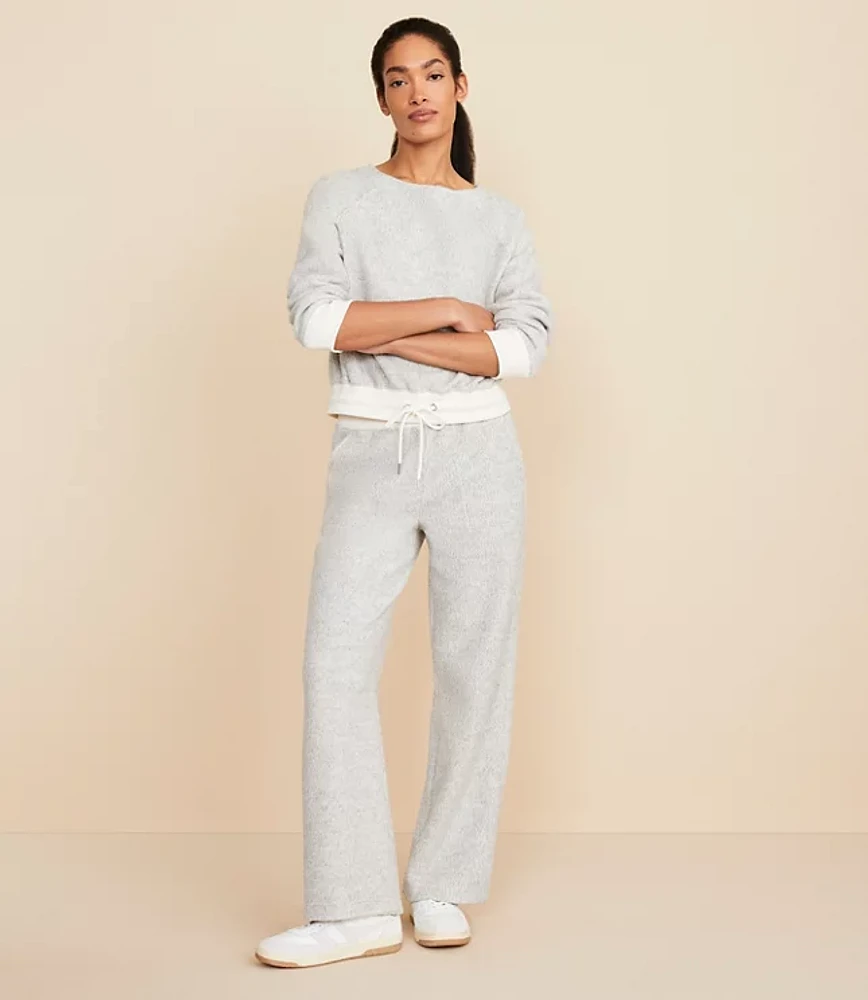 Lou & Grey Cozy Textured Wide Leg Pants