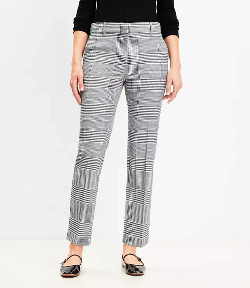 Petite Curvy Riviera Slim Pants in Houndstooth