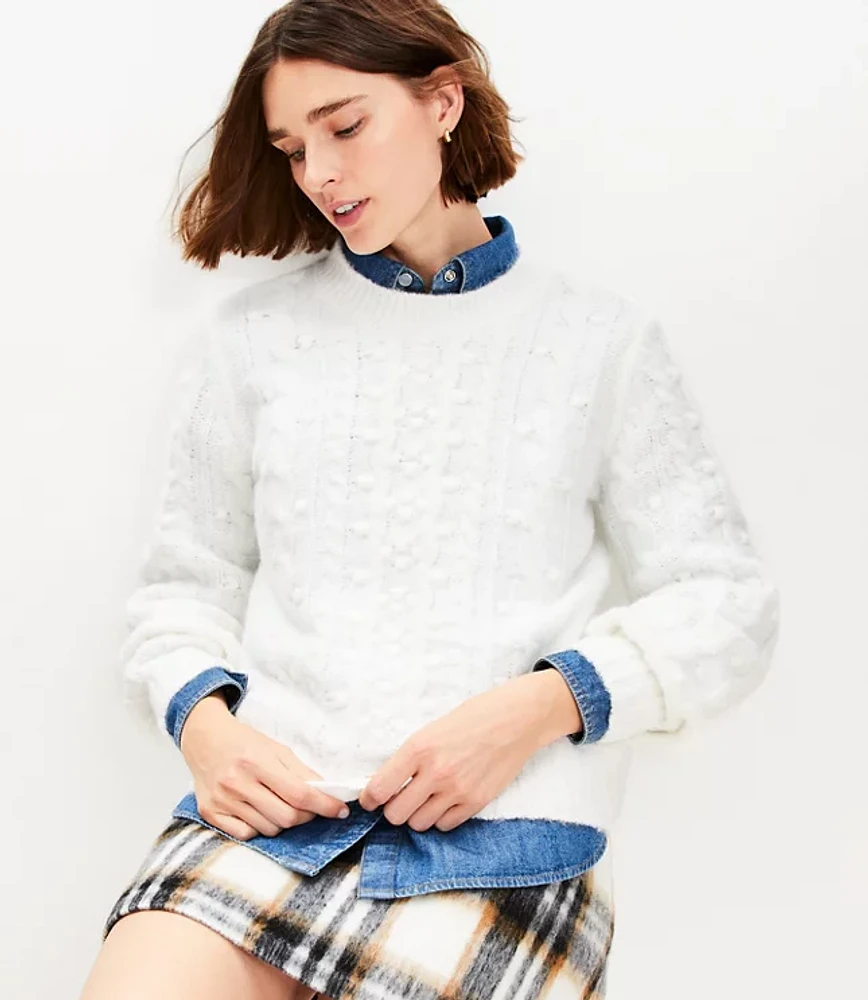 Bobble Cable Sweater