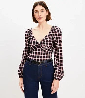 Plaid Sweetheart Blouse