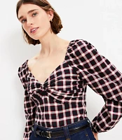 Plaid Sweetheart Blouse