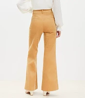 Petite Flare Trousers Corduroy